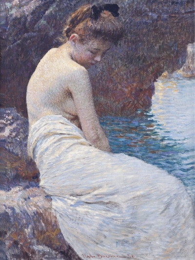 At the Seaside, 1908, oil on canvas, 52.5 x 39 cm, Museum of Fine Arts, Split (foto. Luka Mjeda)