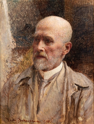 The Last Self-Portrait, 1921, oil on canvas, 59 x 45 cm Museums & Galleries of Konavle, House Bukovac, Cavtat (foto. Glorija Lizde)