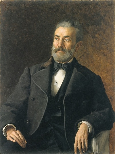 Portrait of Frane Bollani, 1884, oil on canvas, 100 x 75 cm, Museum of Fine Arts, Split   (foto. Zoran Alajbeg)