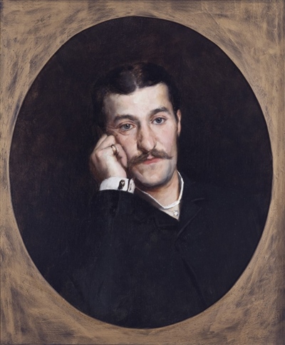 Portrait of Špiro Tocigl, 1885, oil on canvas, 61 x 51 cm, Museum of Fine Arts, Split (foto.  Ante Verzotti)