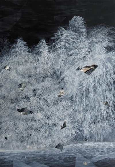 Prekinuto vrijeme, akrilik na platnu, 70 x 100 cm