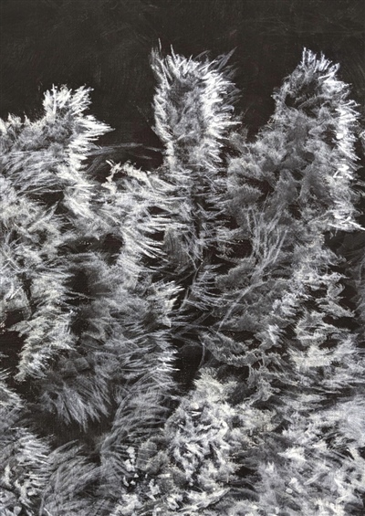 Komeroshi / Unutarnji život formi, akrilik na platnu, 42 x 29,7 cm