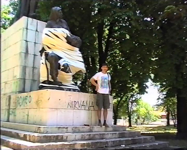 Siniša Labrović Bandaging a Wounded Man, 2000