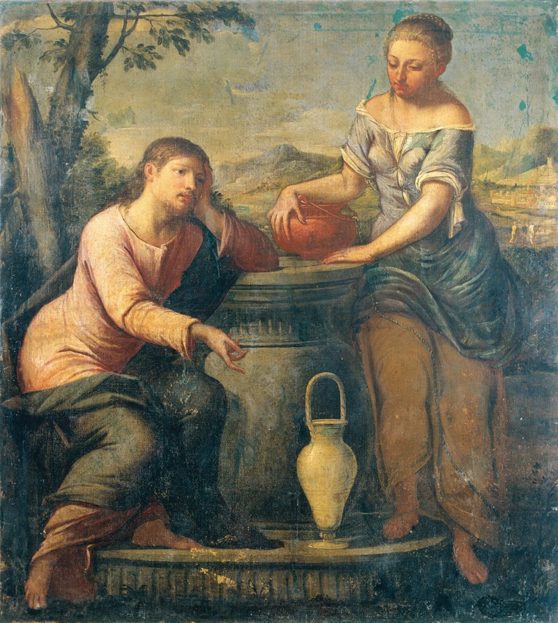 Christ and the Samaritan, early 17th c.